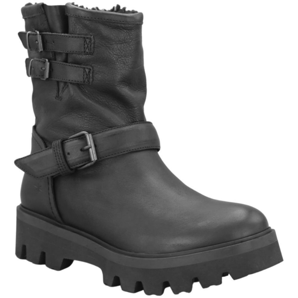 Ross & SNOW Lucky Leather Moto Boot Shearling size 9